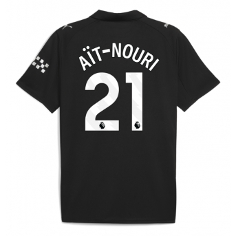 Billige Fotballdrakt Manchester City Rayan Ait-Nouri #21 Replika Bortedrakt 2025-26 Kortermet